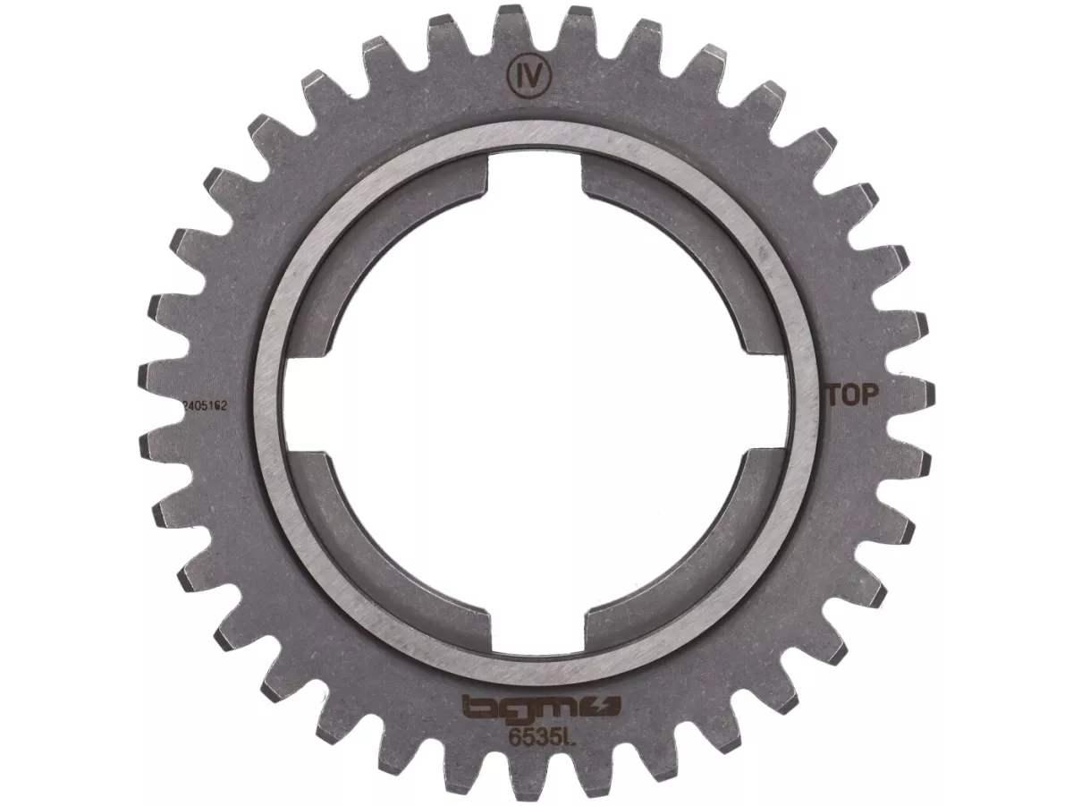 4th speed gear cog -BGM PRO Torquemaster, type EFL- Vespa PX200 (1984-), Cosa200 - long 4th gear for PX125-150 (1984-), T5 125cc, Cosa125-150, LML Star/Stella125/150 2-stroke - 35 teeth