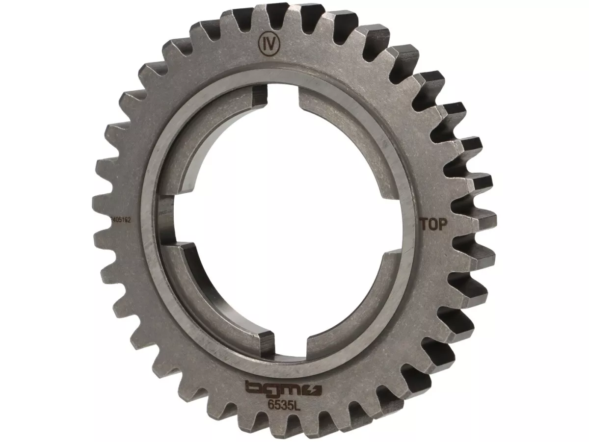 4th speed gear cog -BGM PRO Torquemaster, type EFL- Vespa PX200 (1984-), Cosa200 - long 4th gear for PX125-150 (1984-), T5 125cc, Cosa125-150, LML Star/Stella125/150 2-stroke - 35 teeth