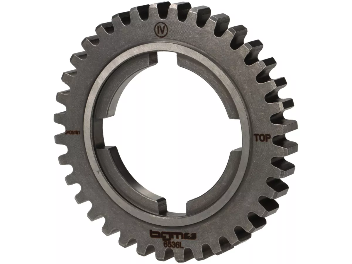 Gigi 4 -BGM PRO Torquemaster, tipe Lusso- Vespa PX125-150 (1984-), T5 125cc, Cosa125-150, LML Star/Stella125/150 2-tak - gigi 4 pendek untuk PX200 (1984-), Cosa200 - 36 gigi