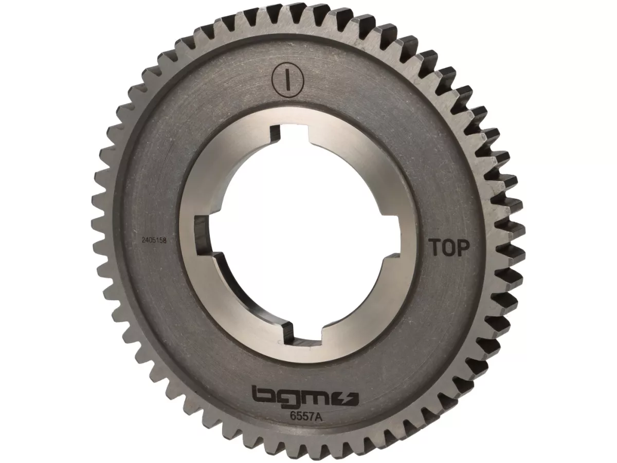 1ère vitesse -BGM PRO Torquemaster, type Lusso- Vespa PX200 (1984-), Cosa200 - 1ère vitesse longue pour PX125-150 (1984-), T5 125cc, Cosa125-150, LML Star/Stella125/150 2 temps - 57 dents