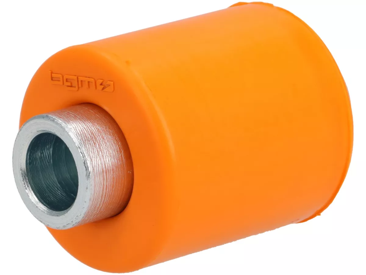 Set Silentblock ammortizzatore/motore -BGM PRO Antislip arancione (Made in Germany) Ø=9mm x 48mm- Vespa PX (1983), Rally, TS, Sprint, Sprint Veloce, GT, GTR, Super, GL, V50, PV, ET3