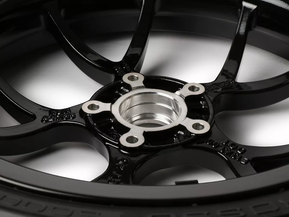 Complete wielset (voor+achter incl. montageset) -BGM PRO SPORT 13 inch- PIRELLI- Diablo Rosso 120/70-13 + 130/70-13 - Vespa GTS, GTS Super, GTV, Sei Giorni, GT 60, GT, GT L 125-310cc - glanzend zwart