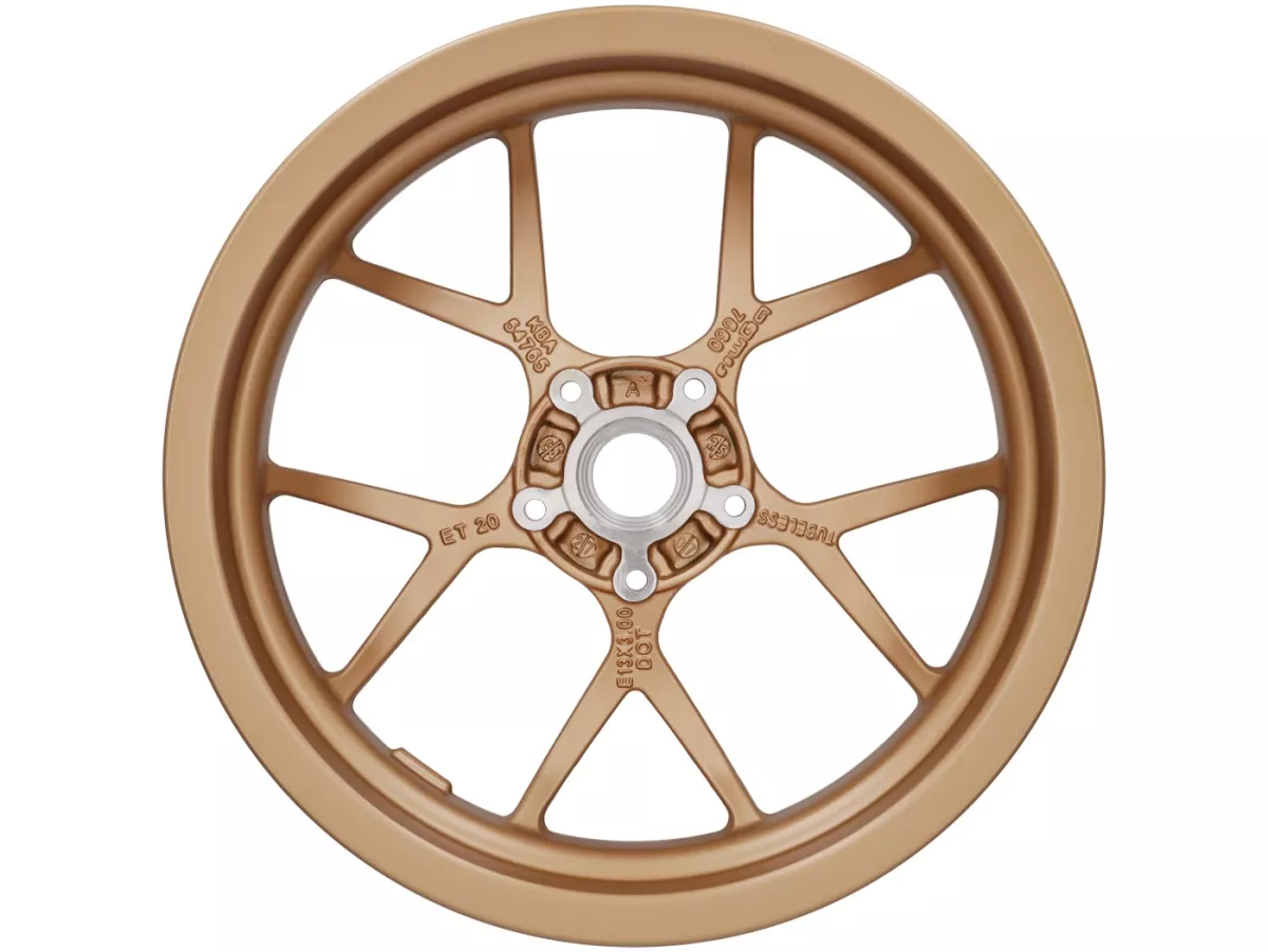 Wiel -BGM PRO SPORT - 3.00-13 inch - Vespa GTS, GTS Super, GTV, Sei Giorni, GT 60, GT, GT L 125-310cc - mat goud