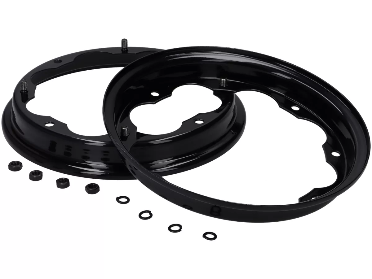 Rim -BGM ORIGINAL- Lambretta LI Series 1-3, LI S, SX, TV Series 2-3 - black