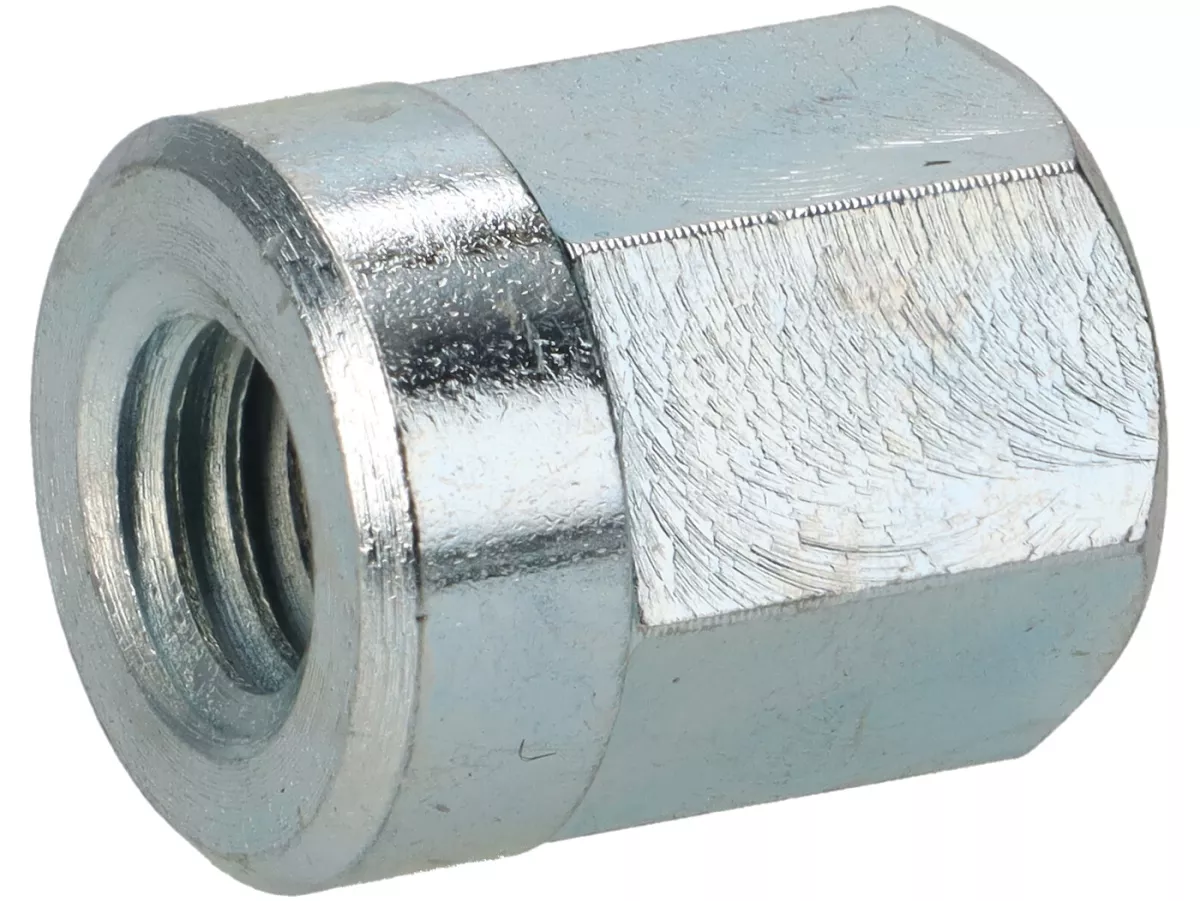 Hattmutter för slanglös fälg -BGM PRO- M8 x 1,25mm (10,9) med 14mm krage - SW=12mm, H=16,5mm - galvaniserad