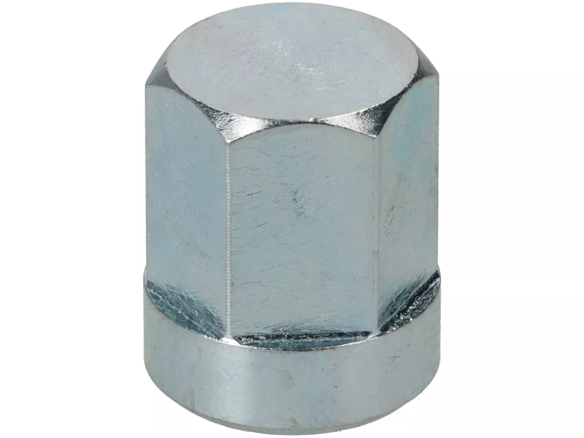 Hattmutter för slanglös fälg -BGM PRO- M8 x 1,25mm (10,9) med 14mm krage - SW=12mm, H=16,5mm - galvaniserad