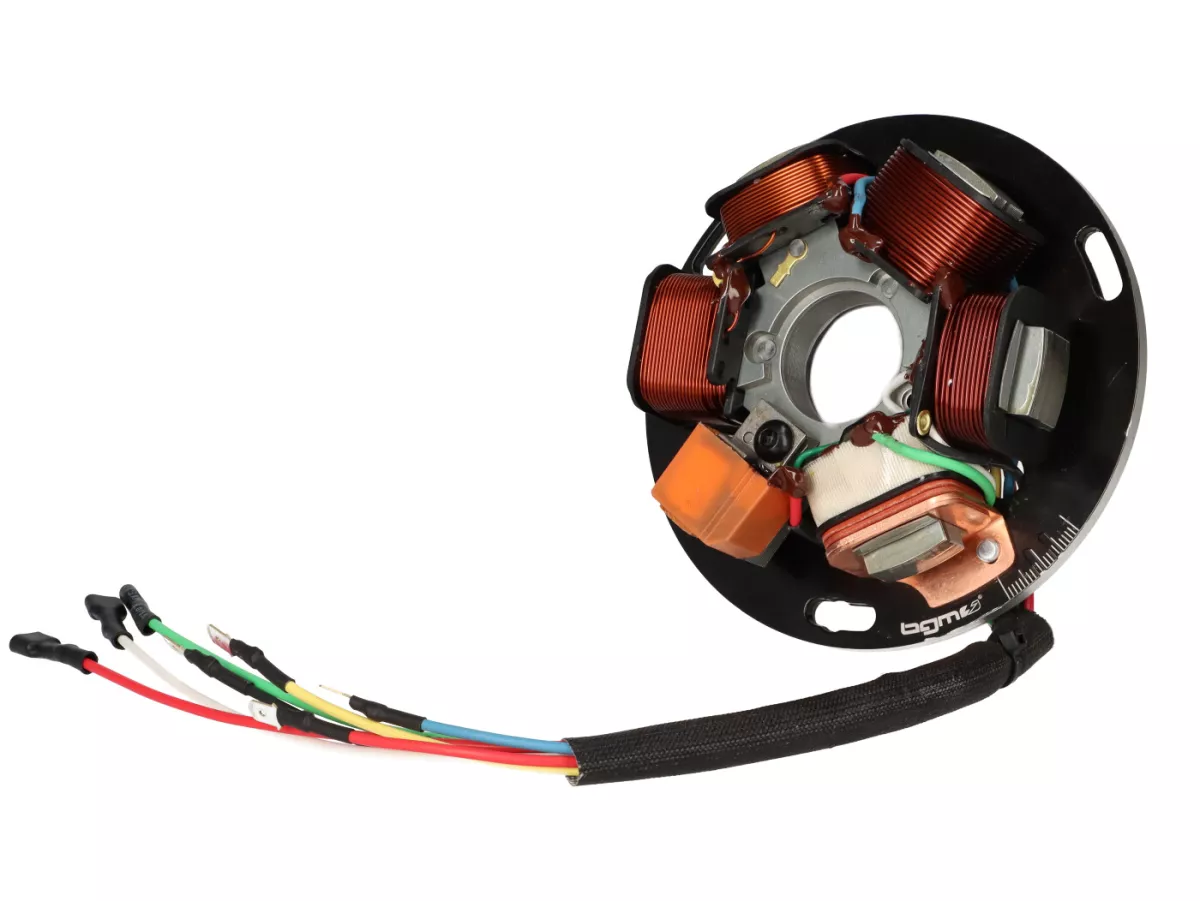 Ignition -BGM PRO ProRev base plate- Vespa PX old (with battery 1982-1984) - 7 cables