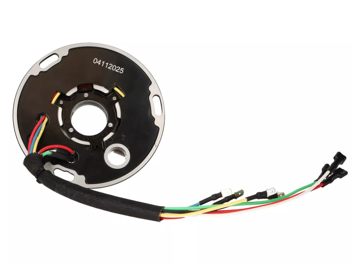 Ignition -BGM PRO ProRev base plate- Vespa PX old (with battery 1982-1984) - 7 cables