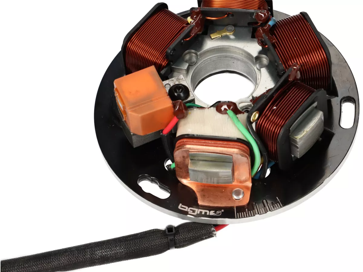 Ignition -BGM PRO ProRev base plate- Vespa PX old (with battery 1982-1984) - 7 cables
