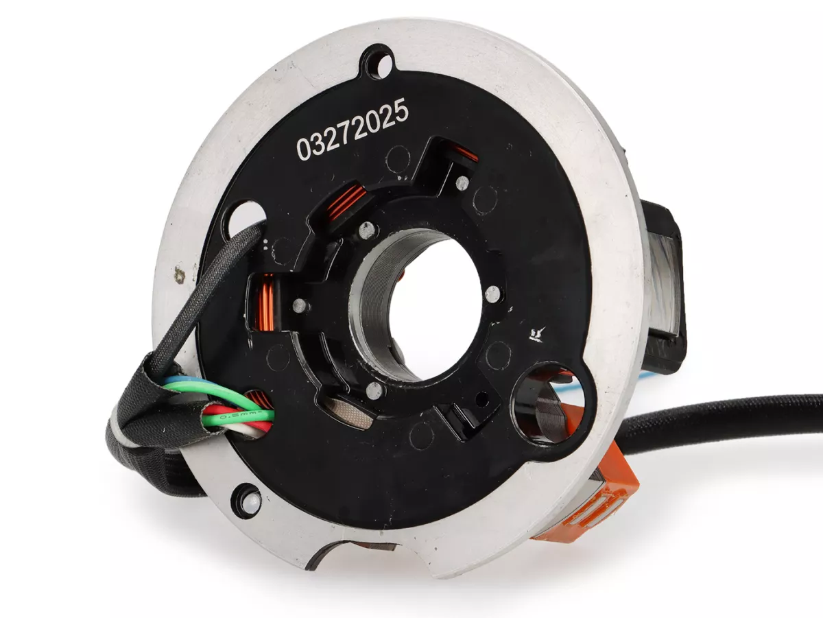Tändning -BGM PRO ProRev basplatta - Vespa PK XL Conversion V50/PV - 5 spolar, 6 kablar (lösa kabeländar) - för konvertering av Smallframe till elektronisk tändning