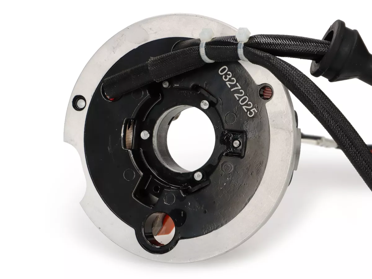 Ignition -BGM PRO ProRev base plate- Vespa PK XL - 5-coils, 6-cable (round plug with 3-pin) - for vehicles without battery