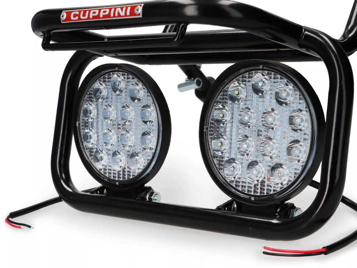 Gepäckträger vorne -AMS CUPPINI- Lambretta LI (Serie 2-3), LIS, SX, TV (Serie 2-3), DL, GP und Royal Aloy- Schwarz