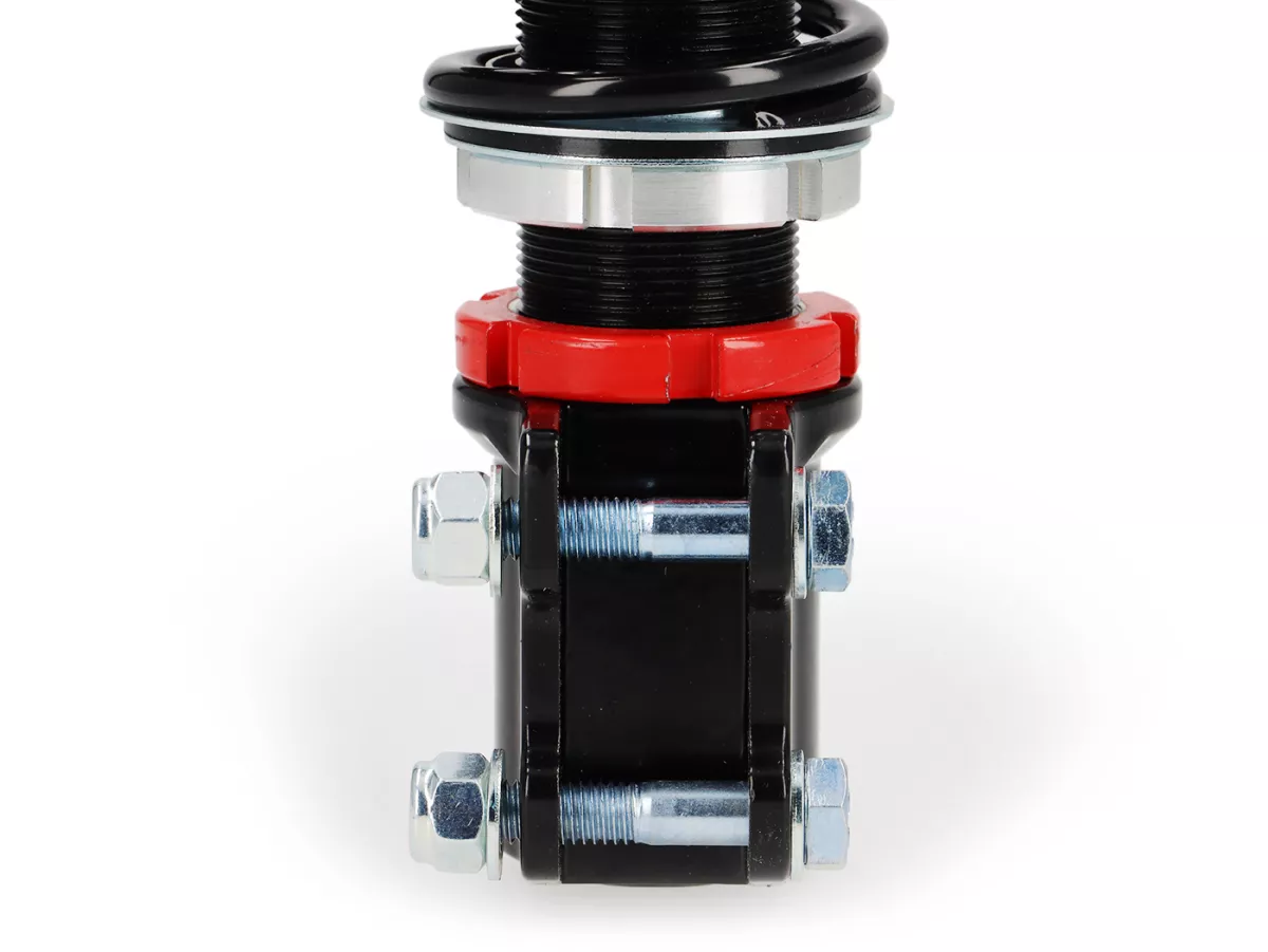 Främre stötdämpare -CARBONE HI-TECH, 200mm- Vespa justerbar, 210mm- Vespa PK S-XL, ET2, ET4, LX, LXV, S, Piaggio Quartz, SKR, Sfera, Sfera RST, Zip SP, Zip (från 2000) - svart fjäder