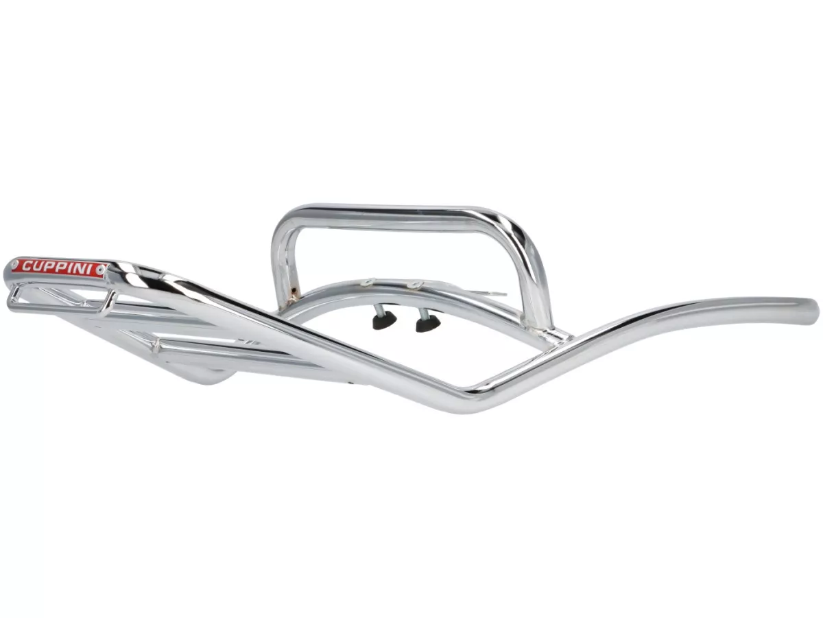 Rak bagasi belakang -CUPPINI- krom, dengan pegangan penyangga - Vespa GT, GTL, GTV, GTS, GTS Super, GTS HPE, GT60 - 125-310 -