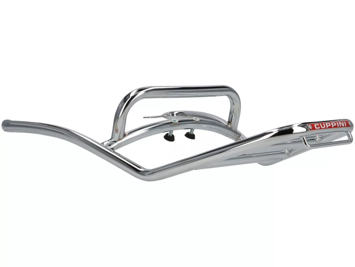 Rak bagasi belakang -CUPPINI- krom, dengan pegangan penyangga - Vespa GT, GTL, GTV, GTS, GTS Super, GTS HPE, GT60 - 125-310 -