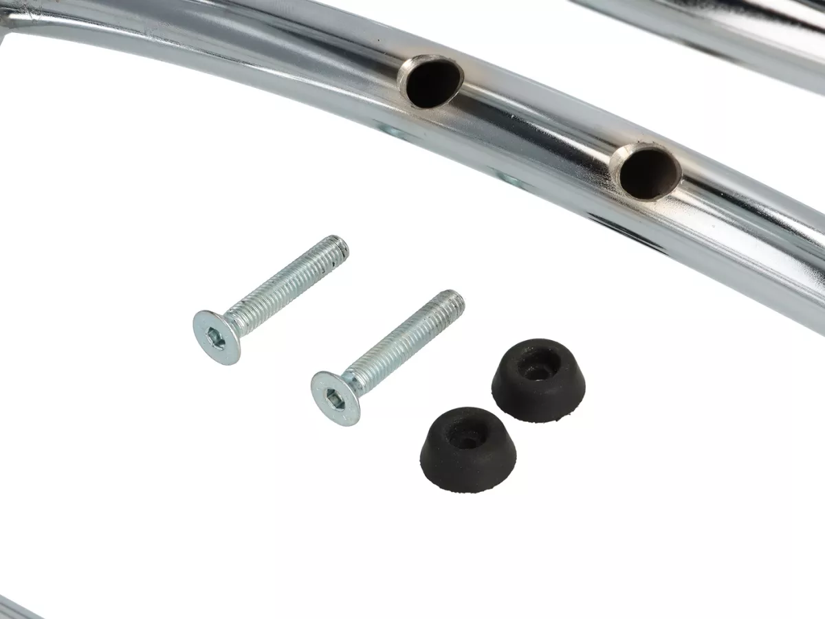 Rak bagasi belakang -CUPPINI- krom, dengan pegangan penyangga - Vespa GT, GTL, GTV, GTS, GTS Super, GTS HPE, GT60 - 125-310 -
