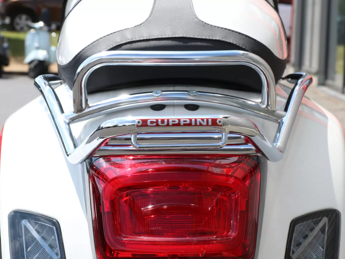 Rak bagasi belakang -CUPPINI- krom, dengan pegangan penyangga - Vespa GT, GTL, GTV, GTS, GTS Super, GTS HPE, GT60 - 125-310 -