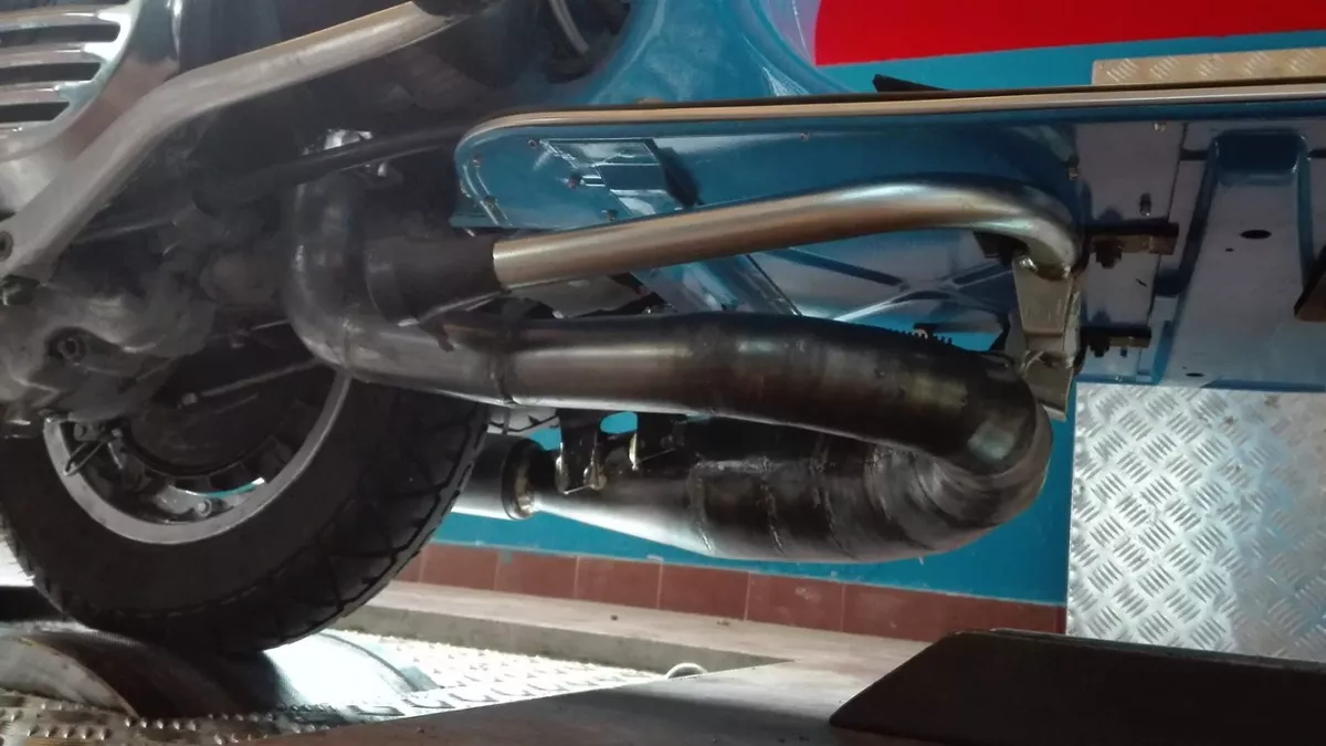 Exhaust -DEXTER RACING- Vespa PX80, PX125, PX150 - 166cc, 172cc, 177cc, 190cc