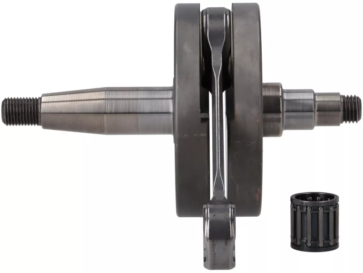 Vilebrequin -DEXTER RACING- Vespa Smallframe (joue pleine pour l'entrée de la membrane, joues=Ø88,5mm,) joue pleine 54mm de course, 105 mm bielle CNC, Ø 20mm cône)