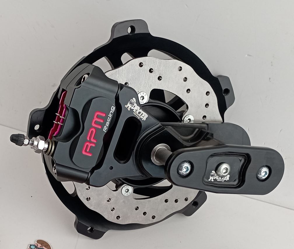 Schijfremset voor -Dexter Racing- Vespa V50, 50 Special, 50SR, SS50, SS90, V90, PV125, ET3 -Zwarte Editie