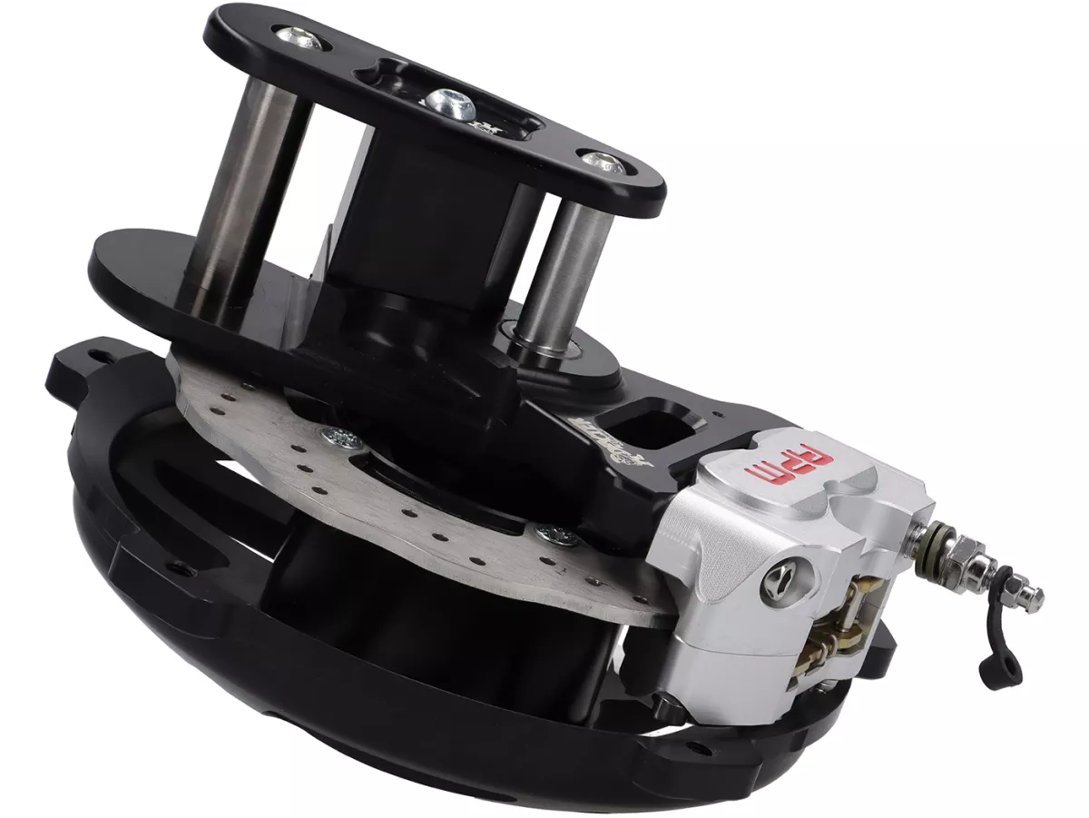 Freno de disco delantero -DEXTER RACING CNC- Vespa V50, 50 Special, 50SR, SS50, SS90, V90, PV125, ET3 -Black Edition