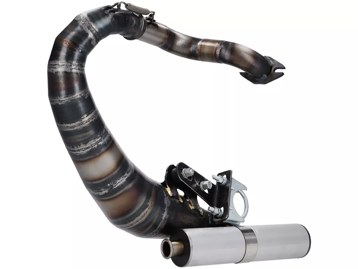 Scarico - DEXTER RACING Junior - Vespa Smallframe 100-144 cc - V50, 50 Special, ET3, PV125, PK 125 S/XL/XL2/ETS, Motovespa PK 75/PK 125, Primavera 125 T3