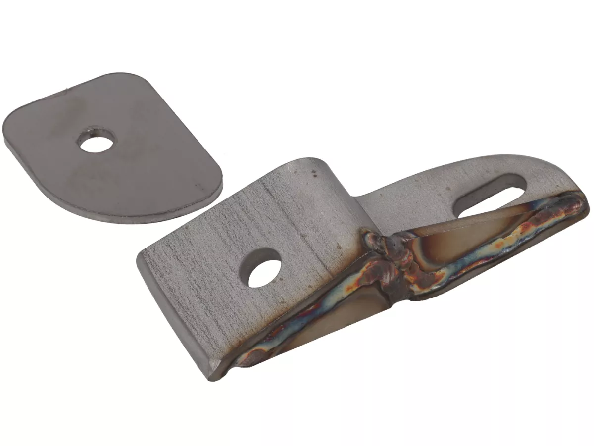 Stoßdämpferadapter hinten -DEXTER RACING- Vespa Smallframe V50, PV125, ET3 - zur Verlegung des Stoßdämpfers bei Verwendung von Resonanzauspuffanlagen
