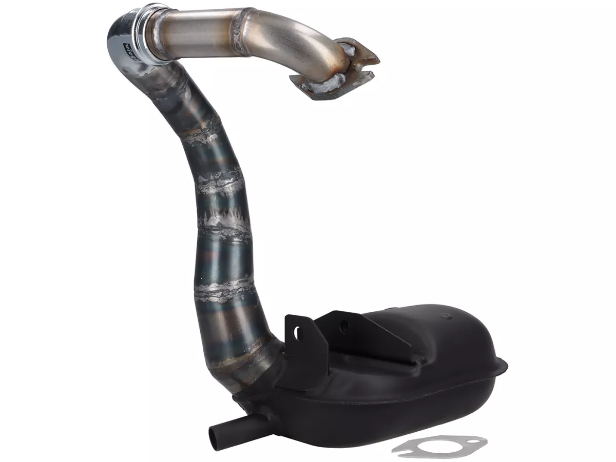 Echappement -DEXTER RACING- boîte moderne Ø28mm- Vespa Smallframe PK 50/80/125 et HP