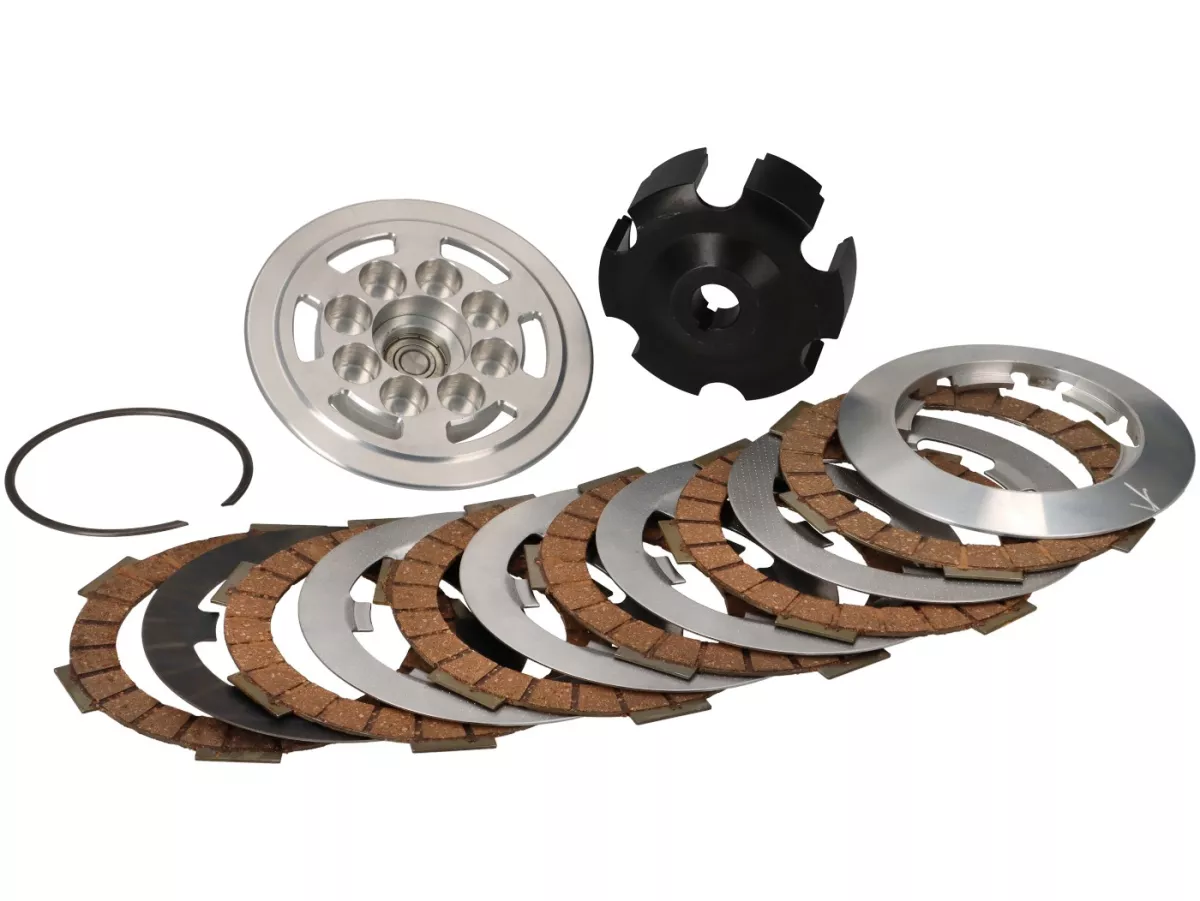 Clutch -EGIG PERFORMANCE- One Finger Clutch 2.0 Pro- 6-disc, version with cone - Vespa V50, V90, SS50, SS90, PV125, ET3, PK50, PK80, PK50 S, PK80 S, PK125 S, PK50 XL, PK125 XL, ETS, PK50 HP, PK50 SS