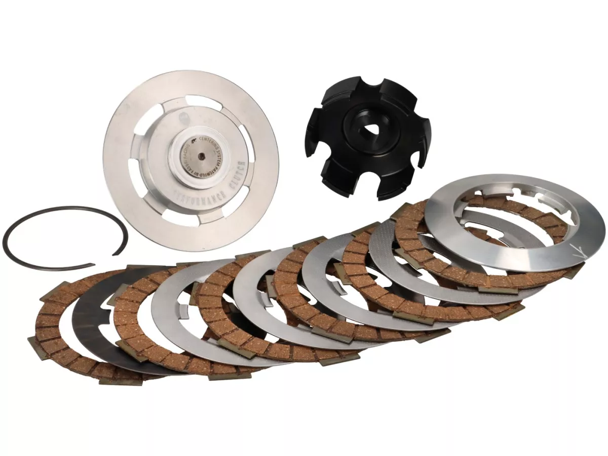Clutch -EGIG PERFORMANCE- One Finger Clutch 2.0 Pro- 6-disc, version with poligon Vespa V50, V90, SS50, SS90, PV125, ET3, PK50, PK80, PK50 S, PK80 S, PK125 S, PK50 XL, PK125 XL, ETS, PK50 HP, PK50 SS