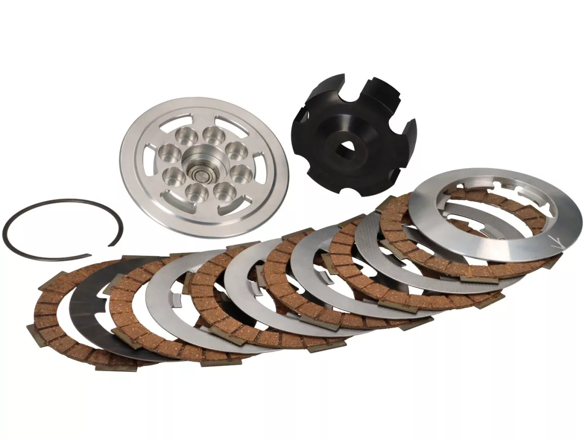 Clutch -EGIG PERFORMANCE- One Finger Clutch 2.0 Pro- 6-disc, version with poligon Vespa V50, V90, SS50, SS90, PV125, ET3, PK50, PK80, PK50 S, PK80 S, PK125 S, PK50 XL, PK125 XL, ETS, PK50 HP, PK50 SS