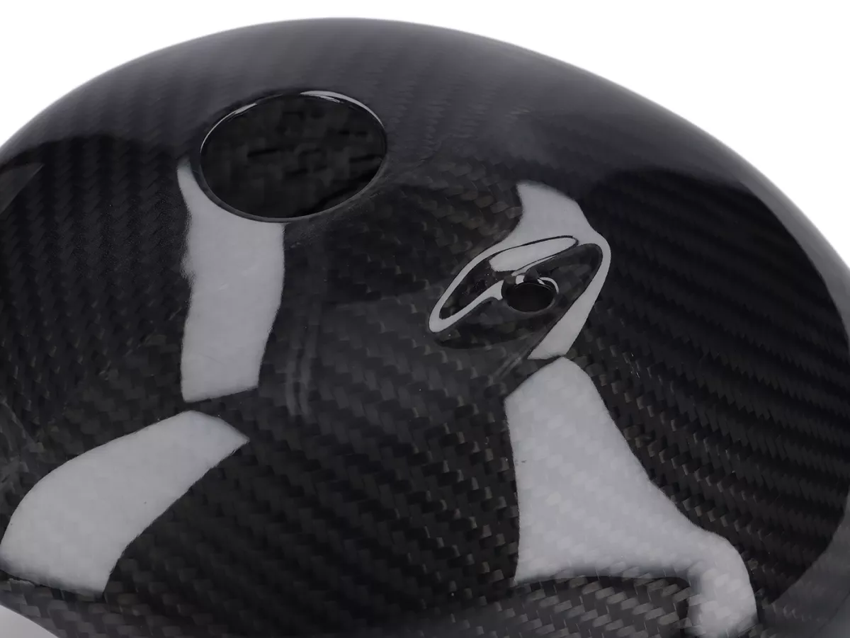 Cilinderdeksel -EGIG PERFORMANCE 205/220cc, materiaal: carbon Vespa PV125, ET3 125, PK125