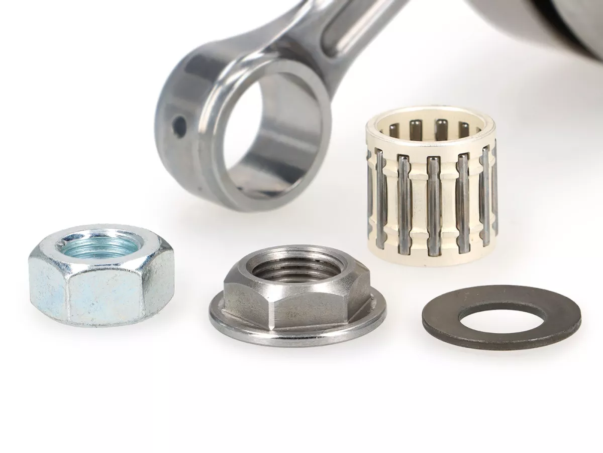 Krukas -EGIG PERFORMANCE 220cc, Poligon, volle wang, slag 60mm, drijfstang 117mm, conus Ø24mm (ETS) - Vespa PV125, ET3 125, PK125