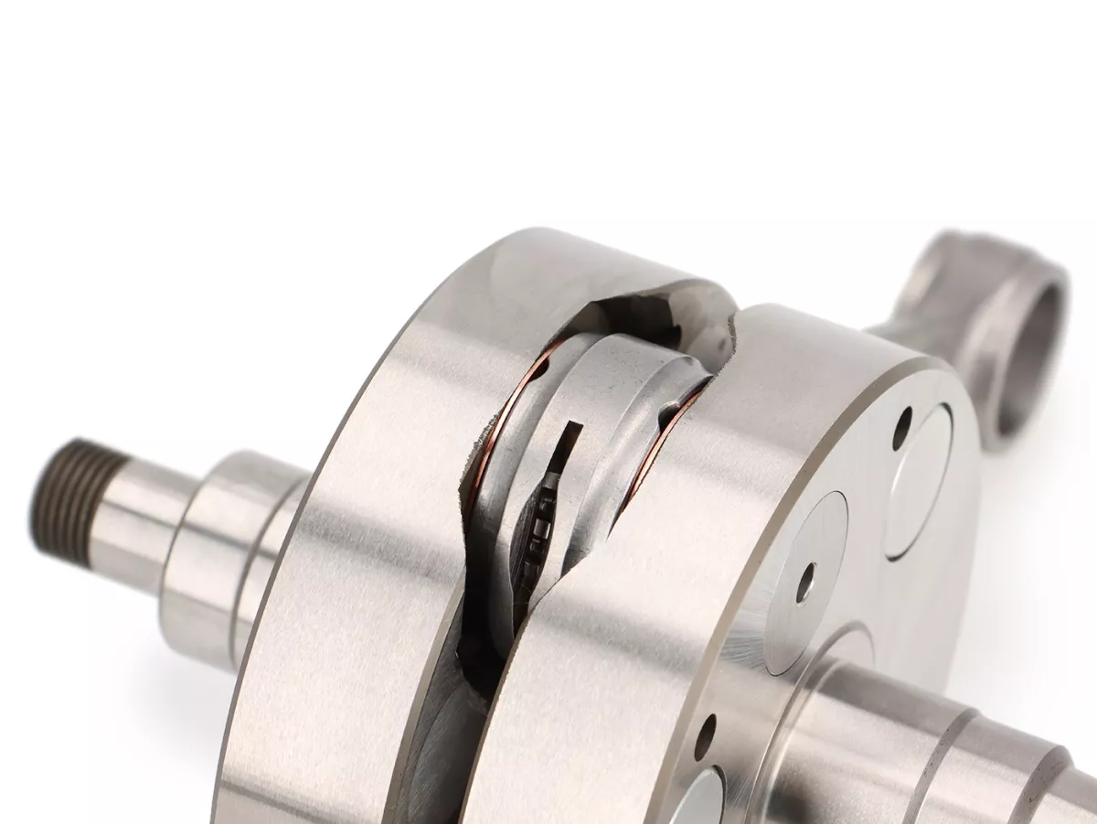 Crankshaft -EGIG PERFORMANCE S/R 220cc, full cheek, stroke 60mm, connecting rod 117mm, cone Ø24mm (ETS) - Vespa PV125, ET3 125, PK125