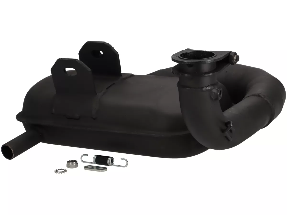 Scarico -LTH-Box Road Touring- Vespa PX80, PX125, PX150 - per un tuning leggero 125-177cc - Nero