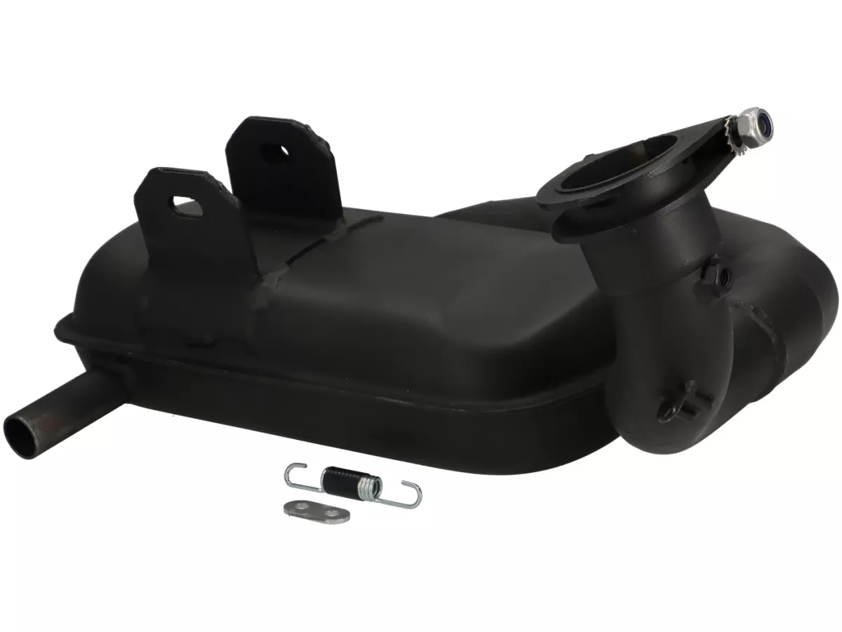 Knalpot -LTH-Box Road Racing- Vespa PX200 - untuk penyetelan silinder 207cc, 210cc, 221cc - Hitam