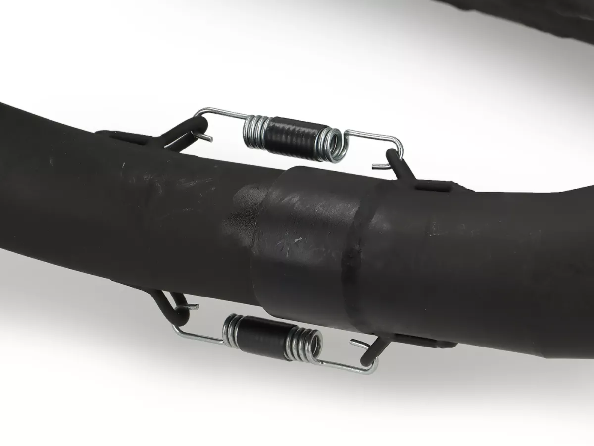 Exhaust -RS Series 1.0 'JL Style'- lefthand- Vespa PX200, Rally200, Motovespa DN200, DS200 - Black