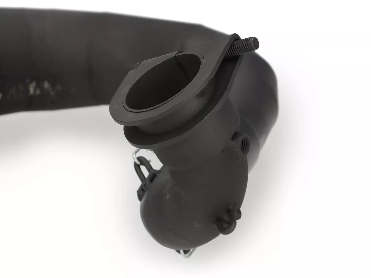 Exhaust -RS Series 1.0 'JL Style'- lefthand- Vespa PX200, Rally200, Motovespa DN200, DS200 - Black