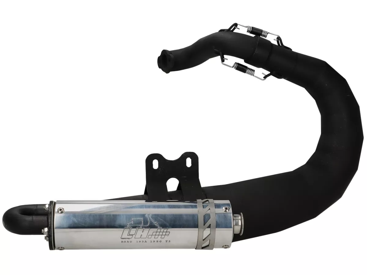 Exhaust -LTH- Midrange (54mm stud spacing)- Vespa PV125, ET3 125 - steel, painted black