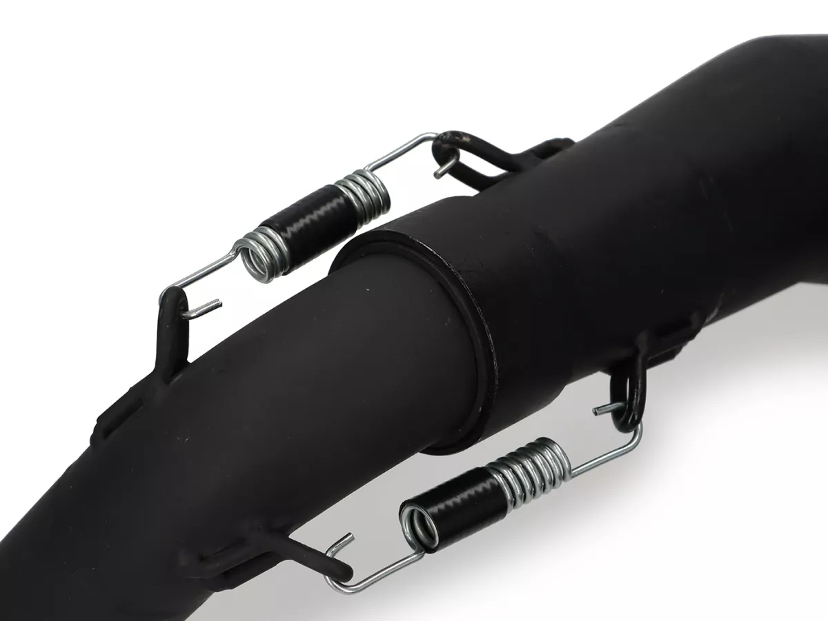 Exhaust -LTH- Midrange (54mm stud spacing)- Vespa PV125, ET3 125 - steel, painted black