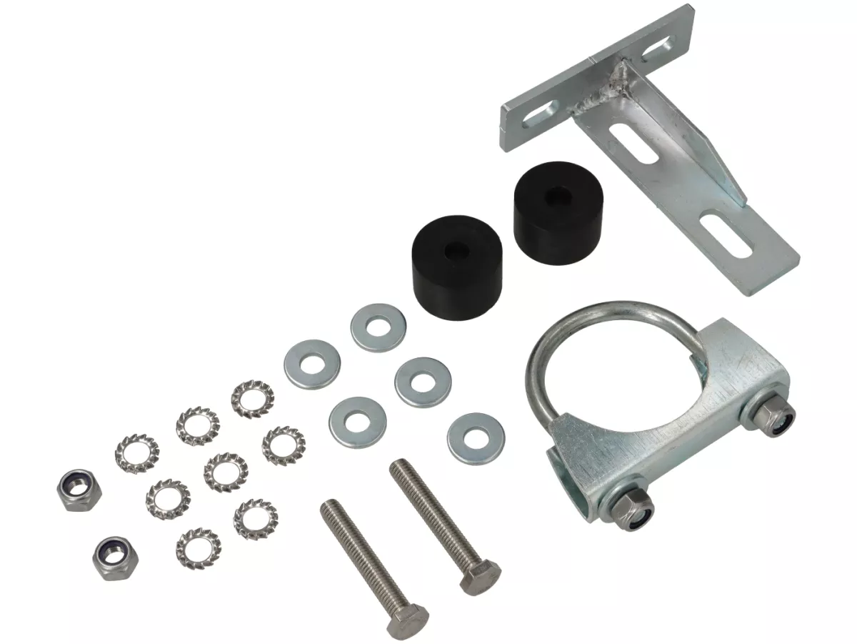 Exhaust -LTH- Midrange (54mm stud spacing)- Vespa PV125, ET3 125 - steel, painted black