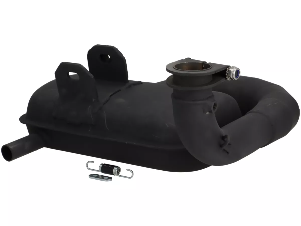 Scarico -LTH-Box Road Racing- Vespa PX80, PX125, PX150 - per messa a punto cilindri 166cc, 172cc, 177cc, 187cc, 190cc - Nero