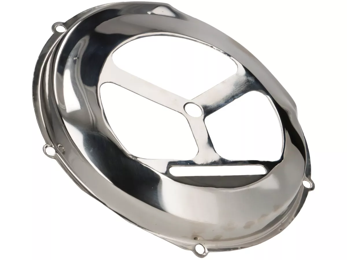 Ventilatorwieldeksel -PREMIUM- Vespa VN, VL, VB1, GS150 / GS3 (VS1-5), Vespa 150 (T1, T2, T3, VL1, VD1-2, Duitse modellen) GL ACMA (VGL1T) - roestvrij staal