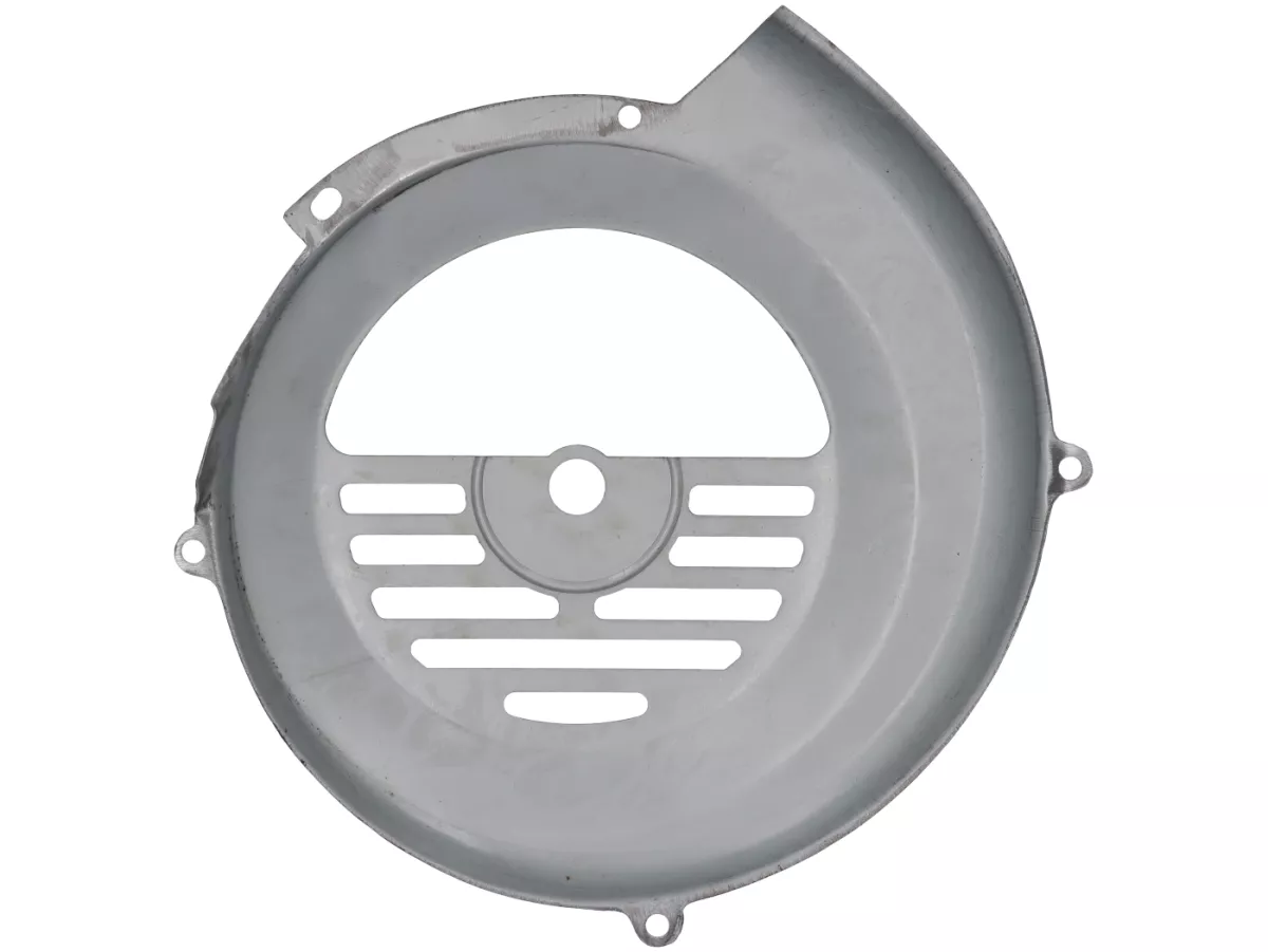 Ventilator wielkap -PREMIUM- Vespa Smallframe V50, PV en ET3, Motovespa 50 (06M/07M),125 Primavera/ET3 (9NK/9NV/9T/9PK/9PN/9PR) - zonder Elestart - grijs/zilver gelakt