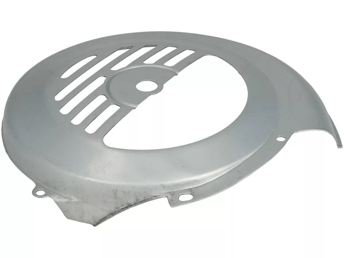 Ventilator wielkap -PREMIUM- Vespa Smallframe V50, PV en ET3, Motovespa 50 (06M/07M),125 Primavera/ET3 (9NK/9NV/9T/9PK/9PN/9PR) - zonder Elestart - grijs/zilver gelakt