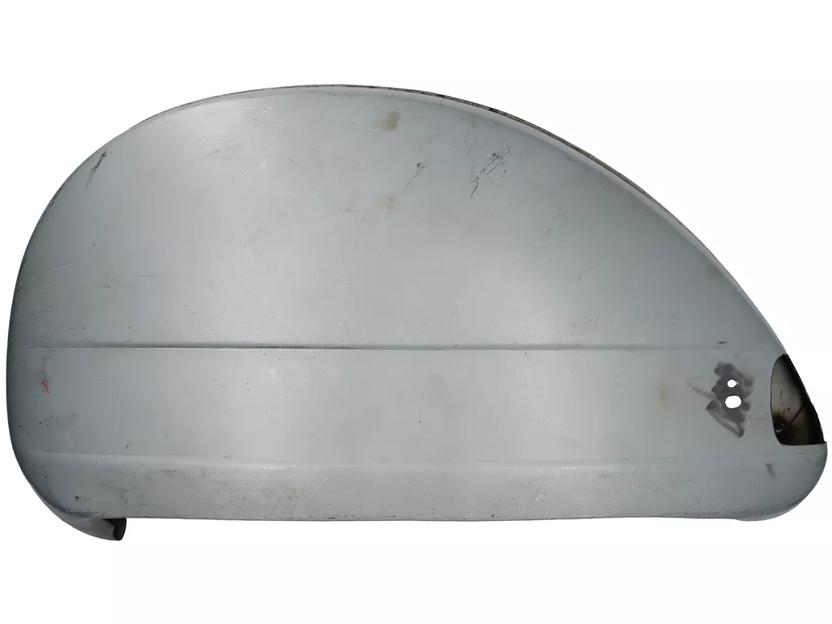 Zijdekselset -PREMIUM- Vespa PX80, PX125, PX150, PX200, T5 125cc (modellen met richtingaanwijzers) - binnenste bevestiging, glanzend staal, geolied