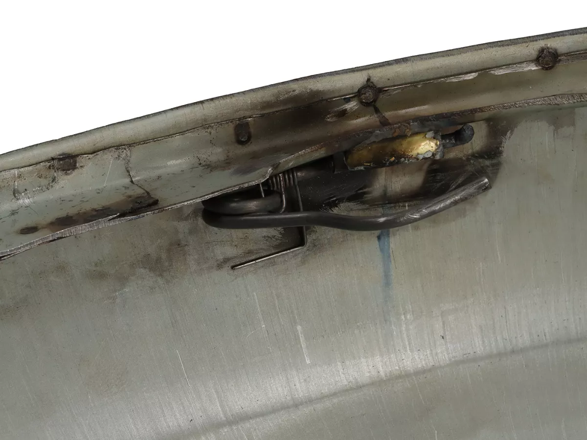 Zijdekselset -PREMIUM- Vespa PX80, PX125, PX150, PX200, T5 125cc (modellen met richtingaanwijzers) - binnenste bevestiging, glanzend staal, geolied