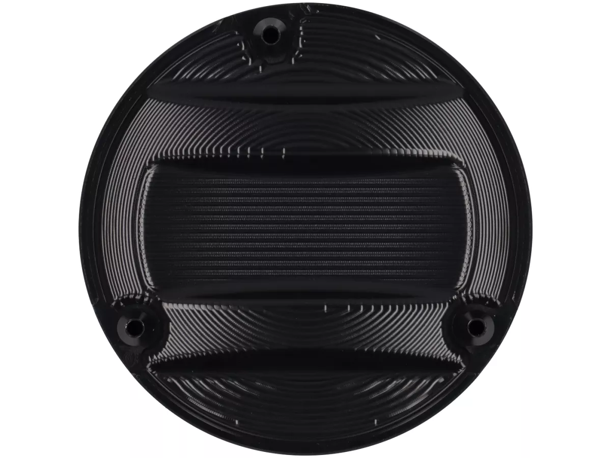 Penutup Vario -MALOSSI-, aluminium, hard anodized- Mesin Piaggio Leader/Quasar - ET4, LX/LXV125-150, S125-150, GT/GTS/GTV/GTL 125-300, Royal Alloy GP, TG - hitam