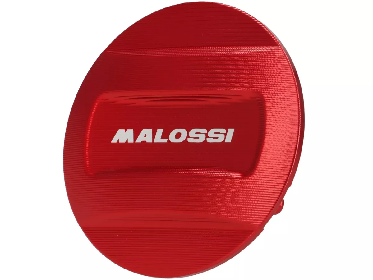 Coperchio Vario -MALOSSI-, alluminio, anodizzato duro- motore Piaggio Leader/Quasar - ET4, LX/LXV125-150, S125-150, GT/GTS/GTV/GTL 125-300, Royal Alloy GP, TG - rosso