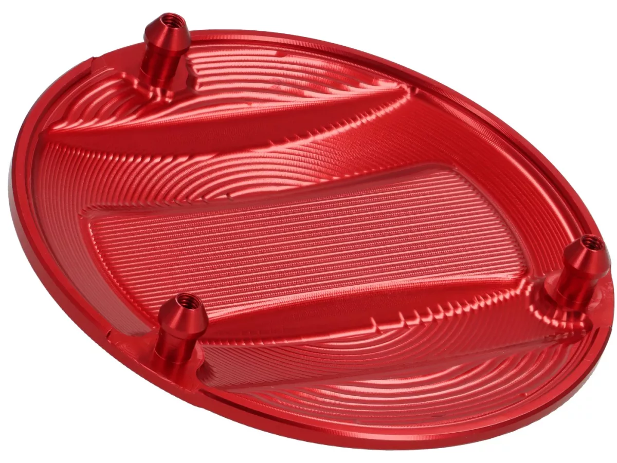 Coperchio Vario -MALOSSI-, alluminio, anodizzato duro- motore Piaggio Leader/Quasar - ET4, LX/LXV125-150, S125-150, GT/GTS/GTV/GTL 125-300, Royal Alloy GP, TG - rosso